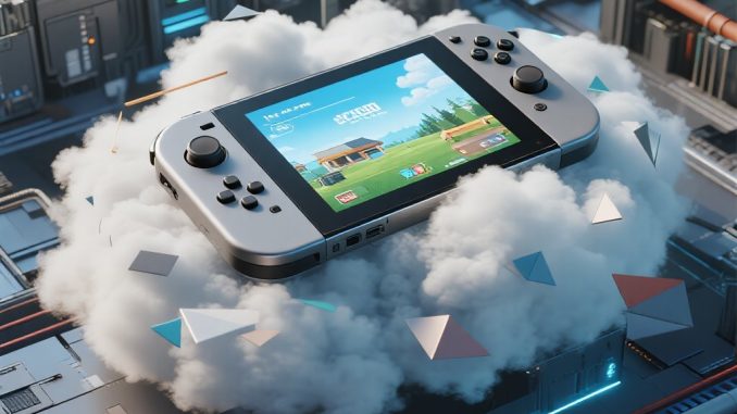 Cloud Gaming: Apakah Akan Menggantikan Konsol? Ilustrasi perbandingan cloud gaming dan konsol tradisional dengan simbol awan digital dan perangkat game.