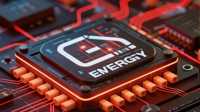 Ilustrasi AI memonitor konsumsi energi global dengan jaringan smart grid