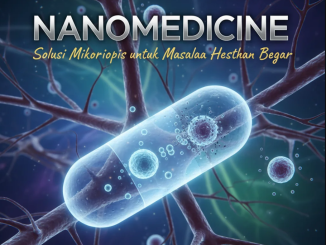 Ilustrasi partikel nano bekerja di dalam tubuh manusia untuk terapi medis