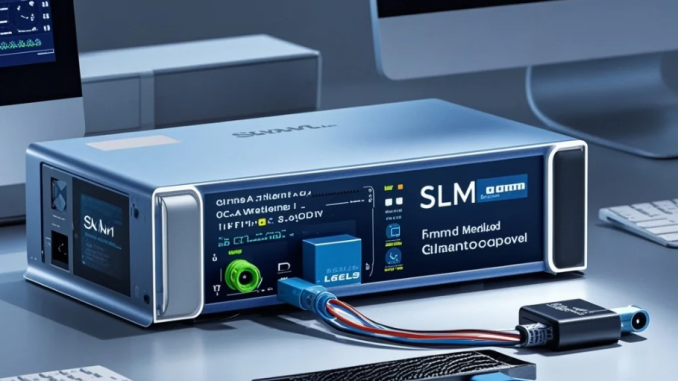 Ilustrasi dua model AI: satu besar (LLM) dan satu kecil (SLM) dengan perbandingan biaya, kecepatan, dan kebutuhan komputasi